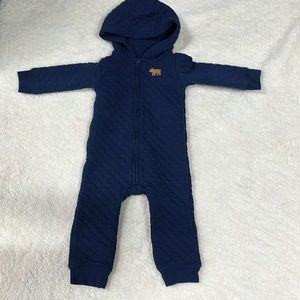 🔅‼️Carter’s 12 months Quilted Thickened/ Hooded Zip Up Onesie